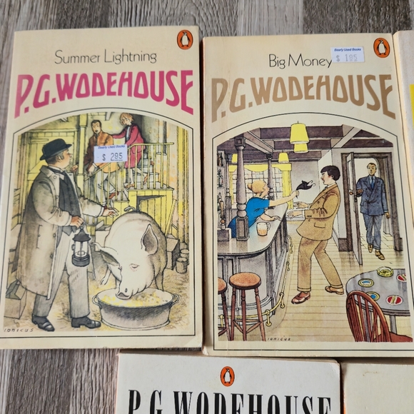 5 P.G. Wodehouse Penguin Books Set of Vintage Paperbacks Dark Academia - Picture 3 of 8